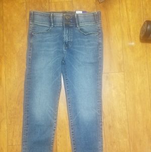 APT9 tummy control denim capris